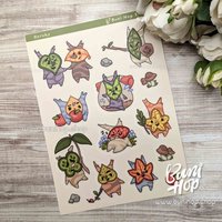 Korok Sticker Sheet - Waterproof Vinyl Video Game Stickers