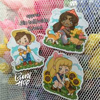 Cute Farmer Magnets - Refrigerator Magnets