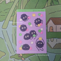 Helpful Sprites Sticker Sheet - Waterproof Vinyl Anime Stickers