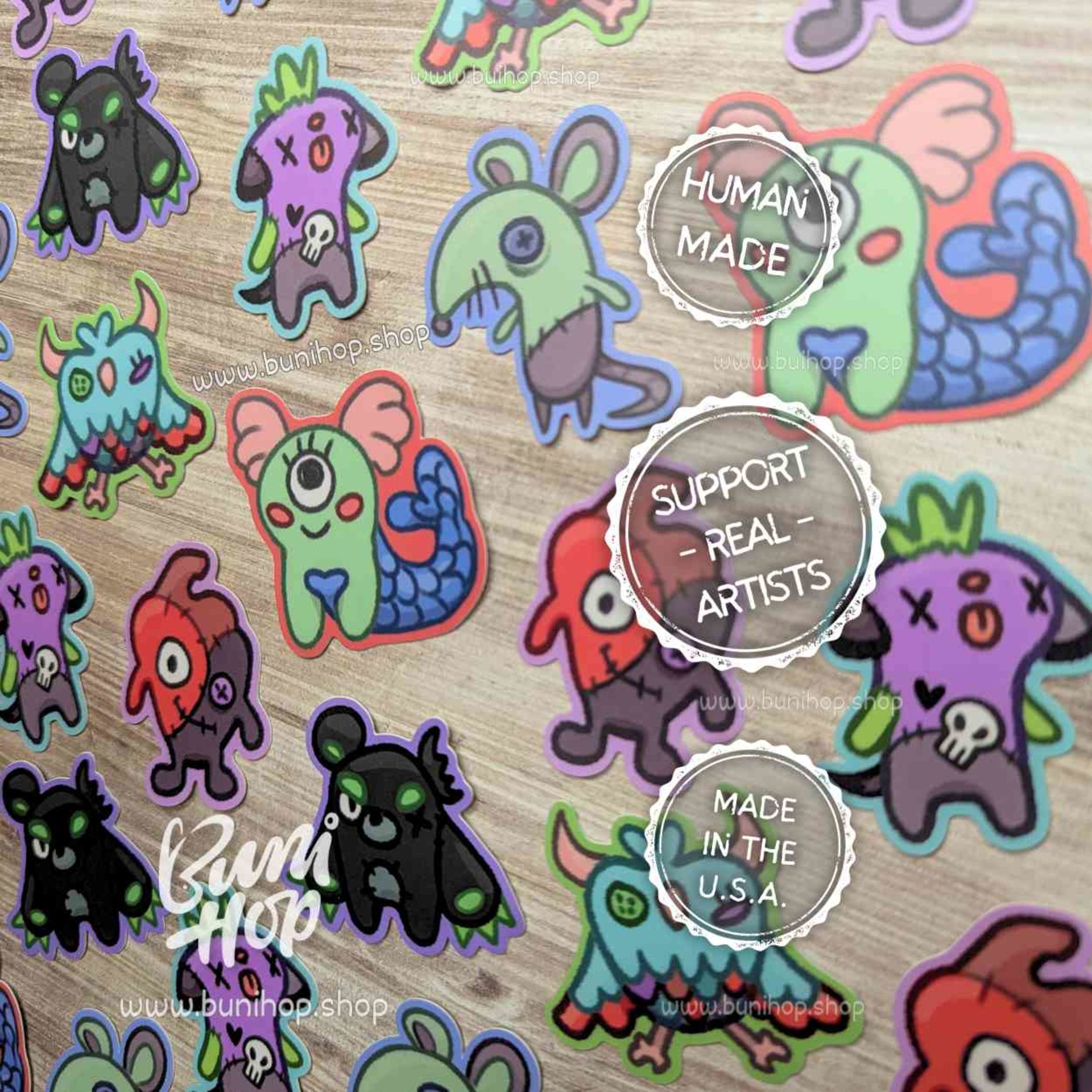 Monster Doll Vinyl Stickers