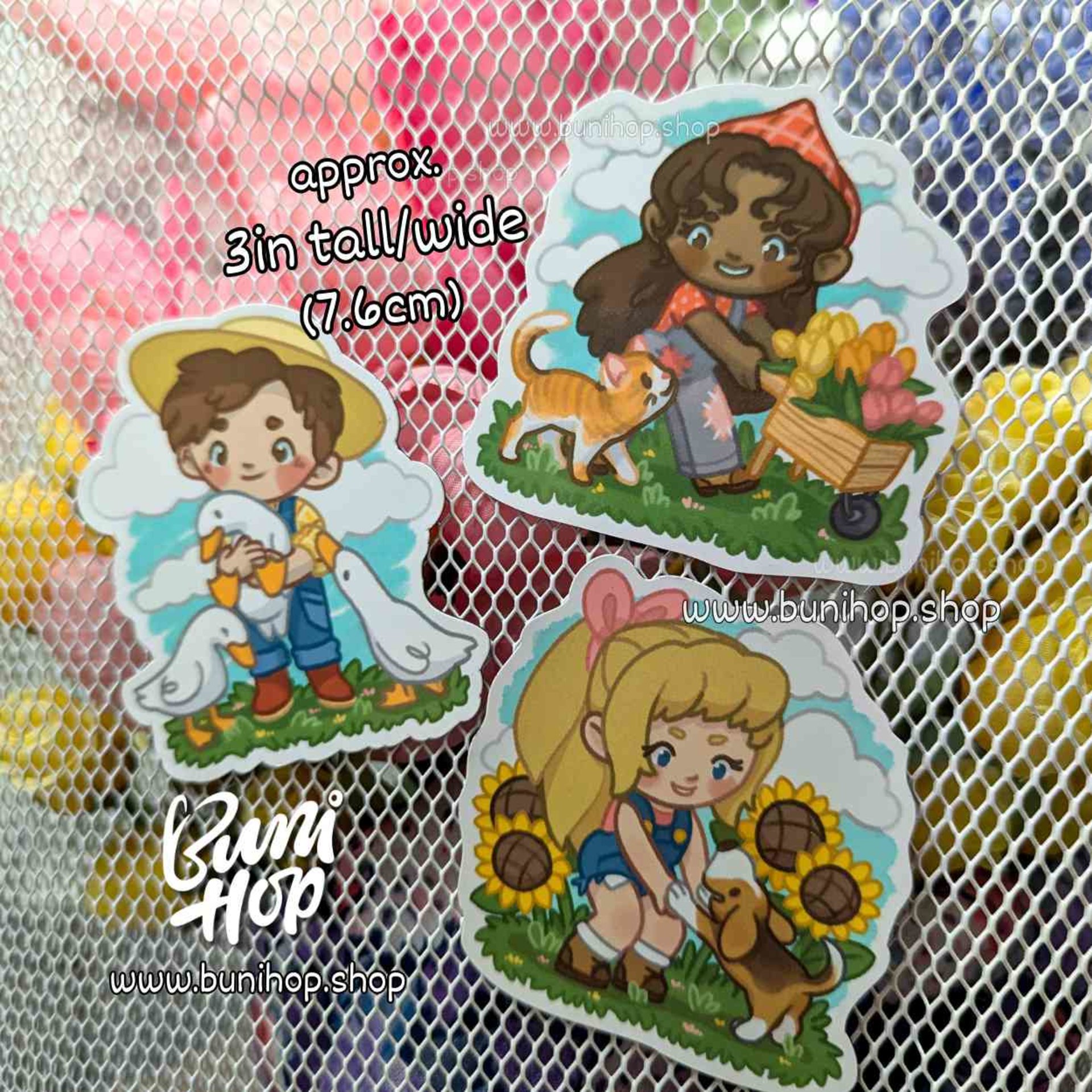 Cute Farmer Magnets - Refrigerator Magnets