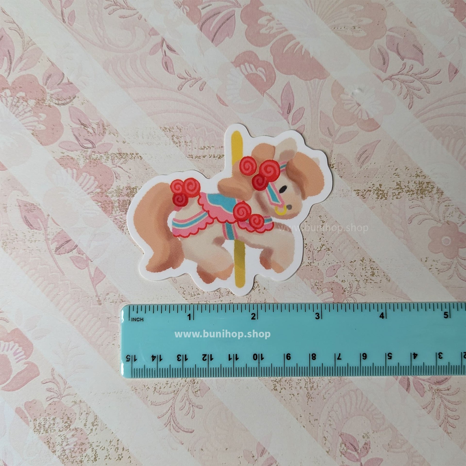 Carousel Horse Stickers - Waterproof Vinyl Stickers