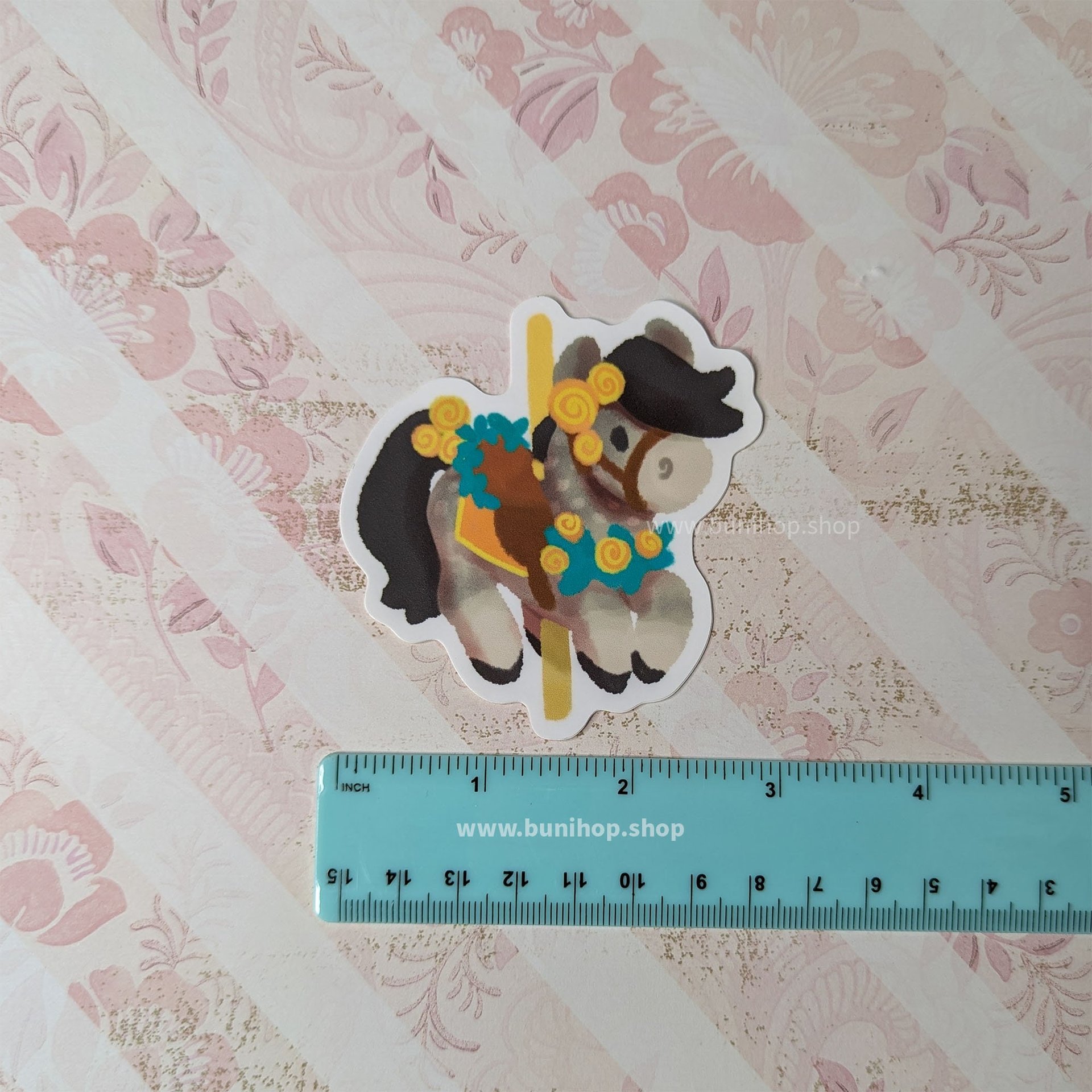 Carousel Horse Stickers - Waterproof Vinyl Stickers