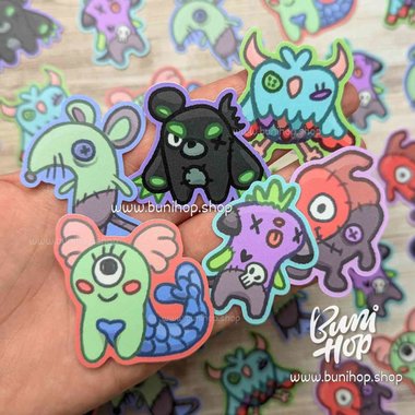 Monster Doll Vinyl Stickers
