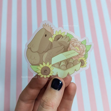 Farm Fresh Eggs Chicken Sticker - Waterproof Vinyl Sticker