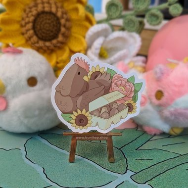 Farm Fresh Eggs Chicken Sticker - Waterproof Vinyl Sticker